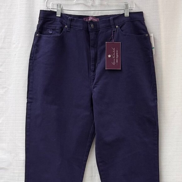 NWT Gloria Vanderbilt Marine Navy Jeans - 16 Long - Picture 1 of 7